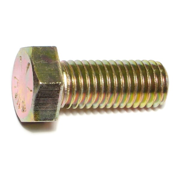 Midwest Fastener Grade 8, 5/8"-11 Hex Head Cap Screw, Zinc Yellow Steel, 1-1/2 in L, 4 PK 70421 - main